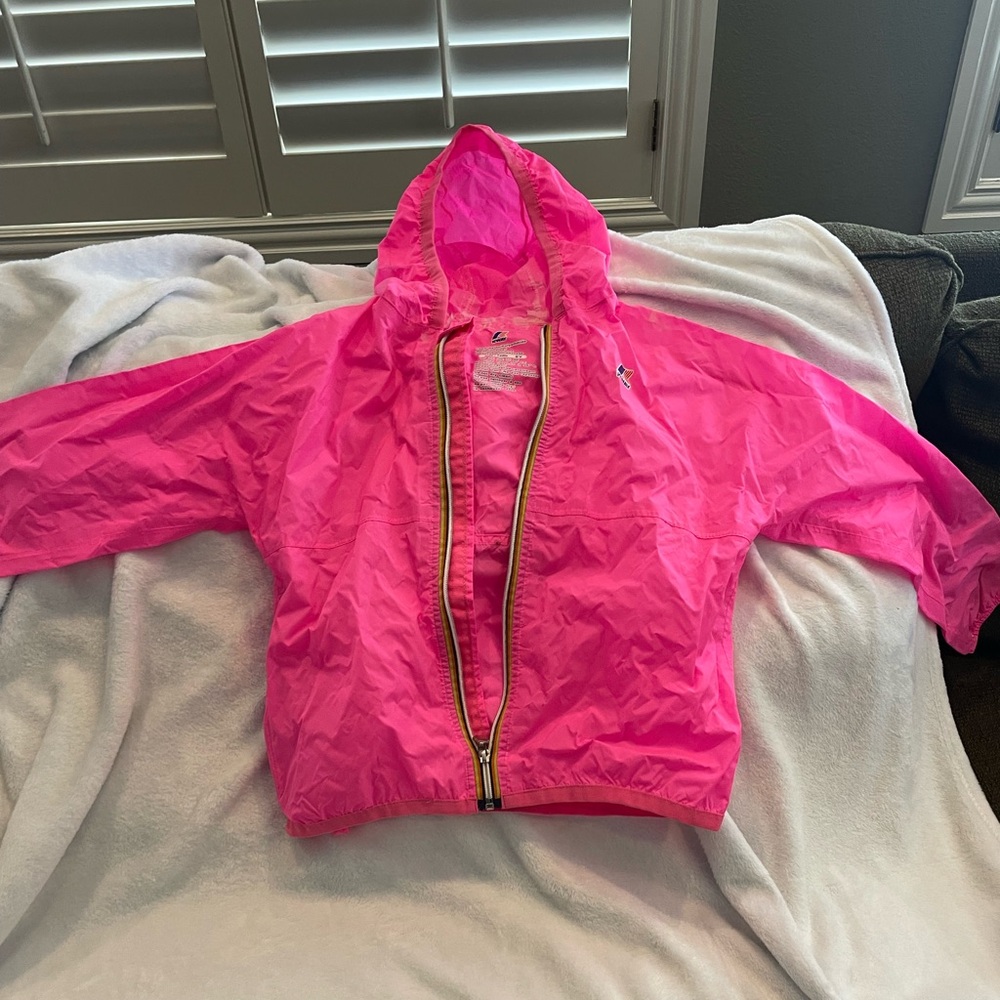 K-Way girls rain jacket size 8